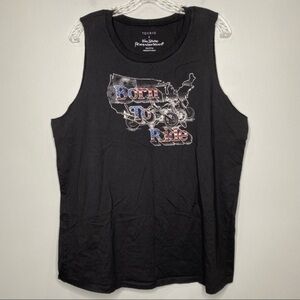 Torrid “Born To Ride” Sleeveless T-Shirt Black 2